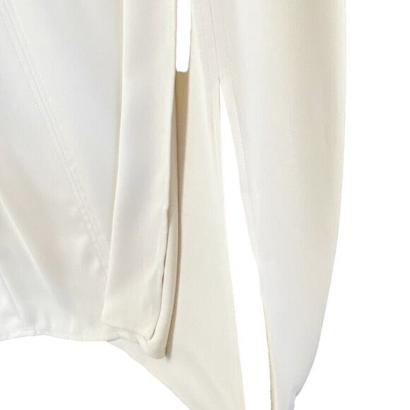 Commense Wrap Skirt Womens Size XS Cream Side Slit REVOLVE Brand NEW Flawed - Picture 6 of 16